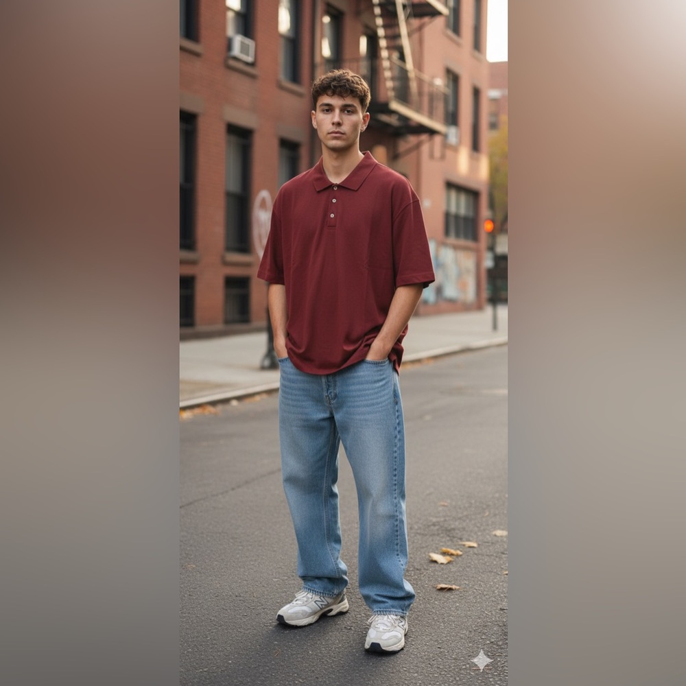 Men's Red Polo Shirt